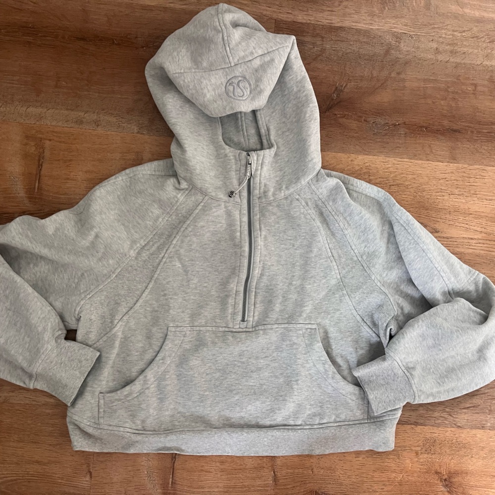 Lululemon Scuba Gray Half-Zip Hoodie